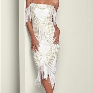 Venus Sequin Fringe Bodycon Dress Style #Z98018